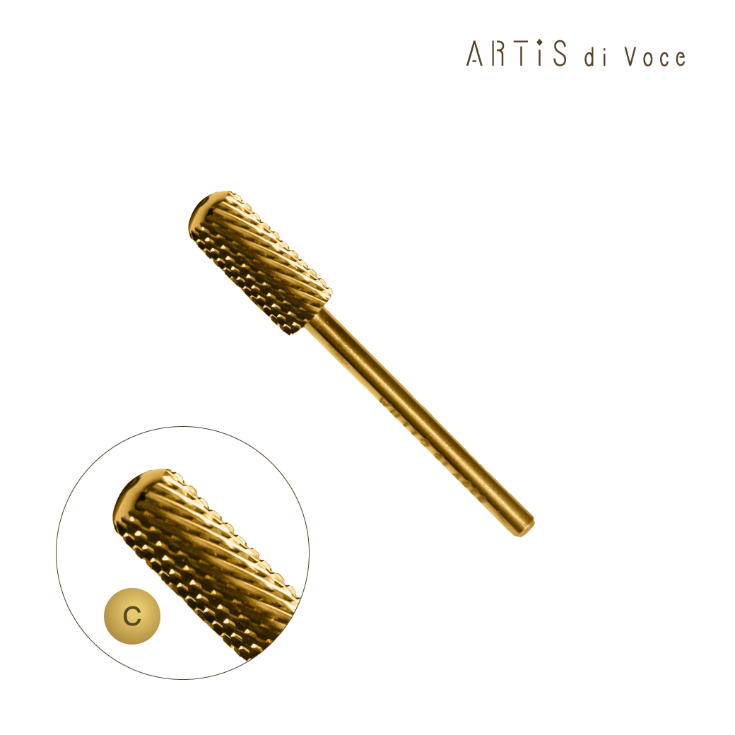 ARTiS di Voce 金色圓柱卸甲磨頭-C