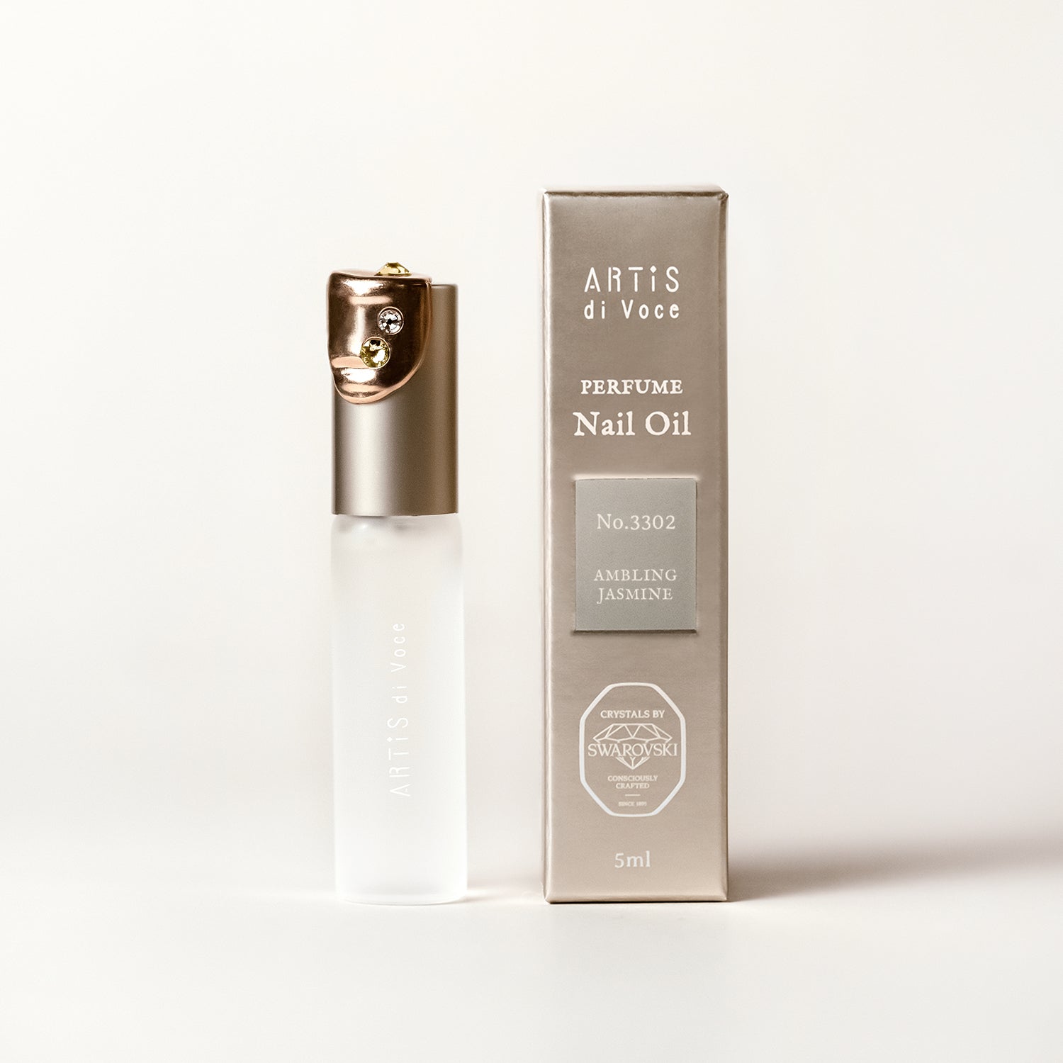 ARTiS di Voce 隨身瓶指緣油 - 漫花茉莉 3302 (採用Swarovski®水晶)